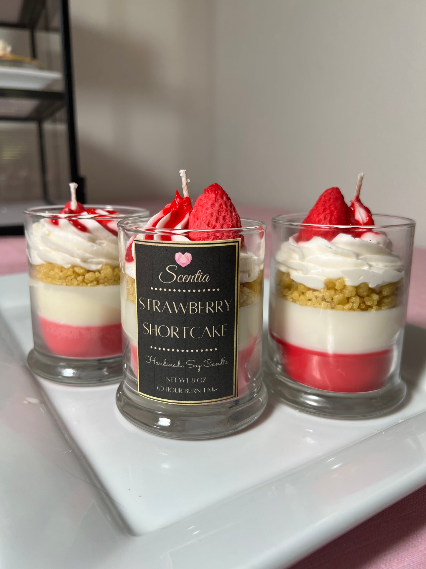 Strawberry Shortcake Candle